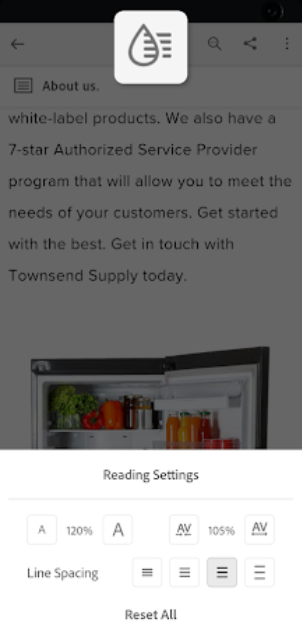 screenshot of Adobe Acrobat Reader